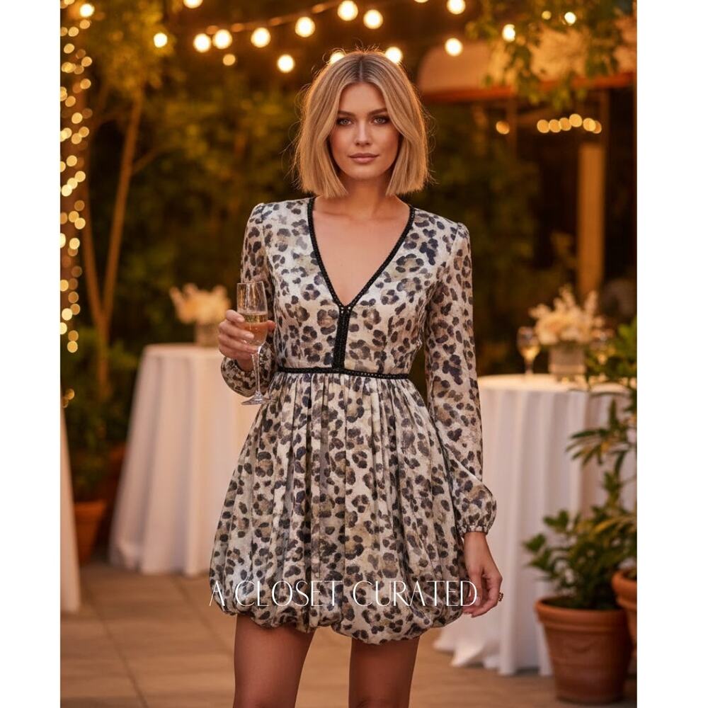 Aje Leopard Mini Dress 2